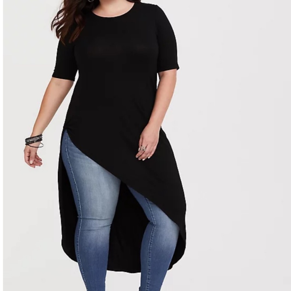 Asymmetrical Knotted Tunic Tee